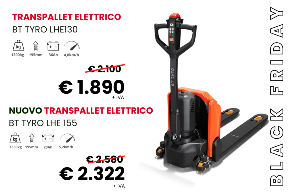 transpalle elettrico tyro